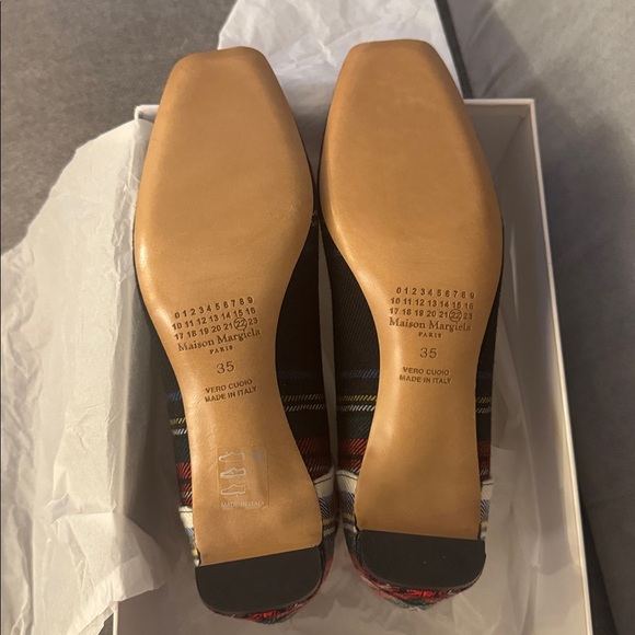 Maison Martin Margiela Plaid Ankle Strap Heels - Picture 6 of 9